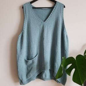 Vintage Pocket Sweater Vest / Jumper